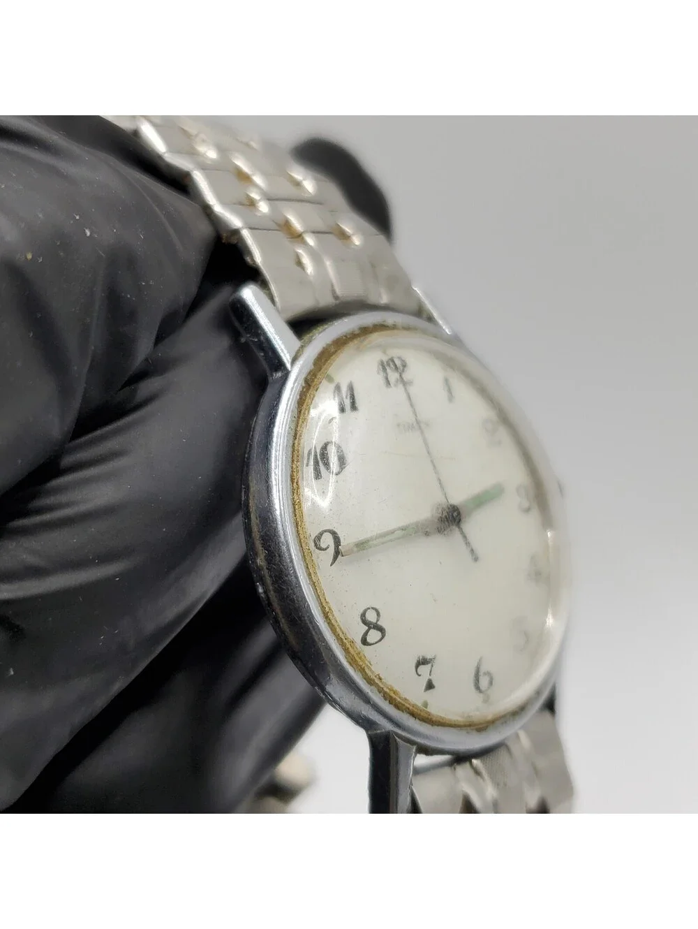 Vintage 1971 Timex Mercury Mechanical Watch 33mm For Parts Or Repair